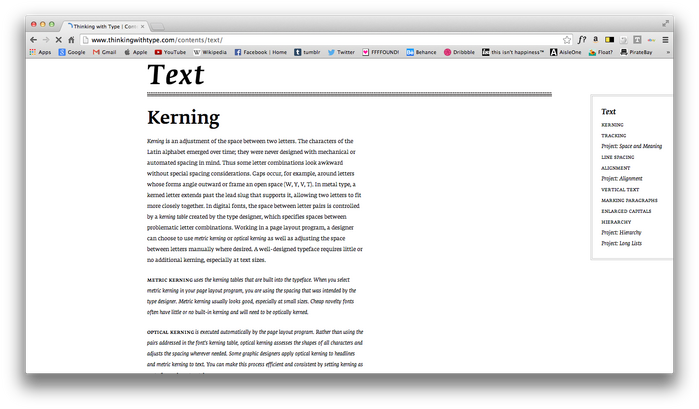 Thinking With Type website 5