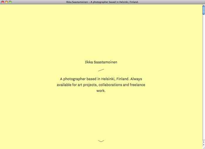 Ilkka Saastamoinen website 1