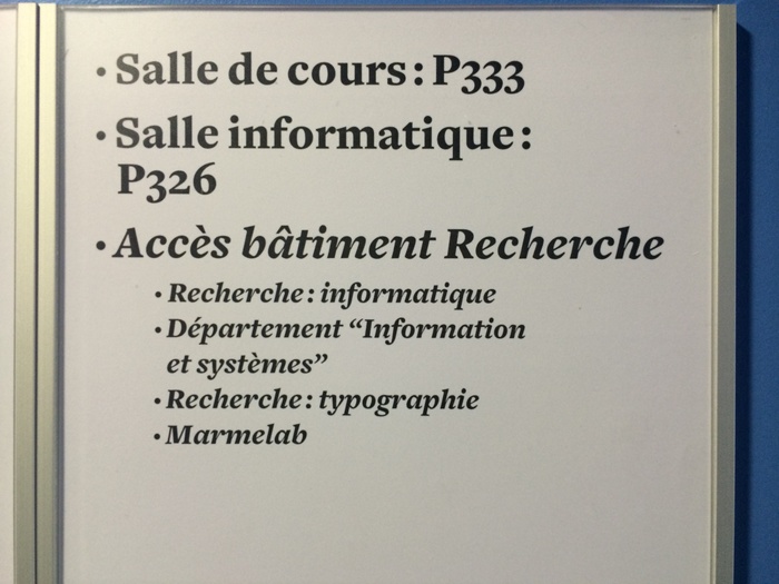 Signs at ARTEM, Nancy 2