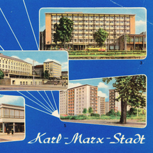 Karl-Marx-Stadt postcard