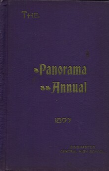 1897 <cite>The Panorama Annual</cite> Yearbook for Binghamton Central High School