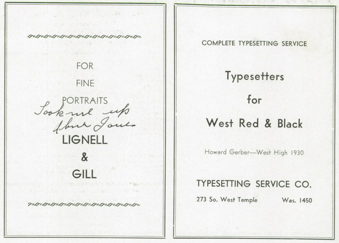 The 1940 Panther, Yearbook of West High School of Salt Lake City, Utah 15