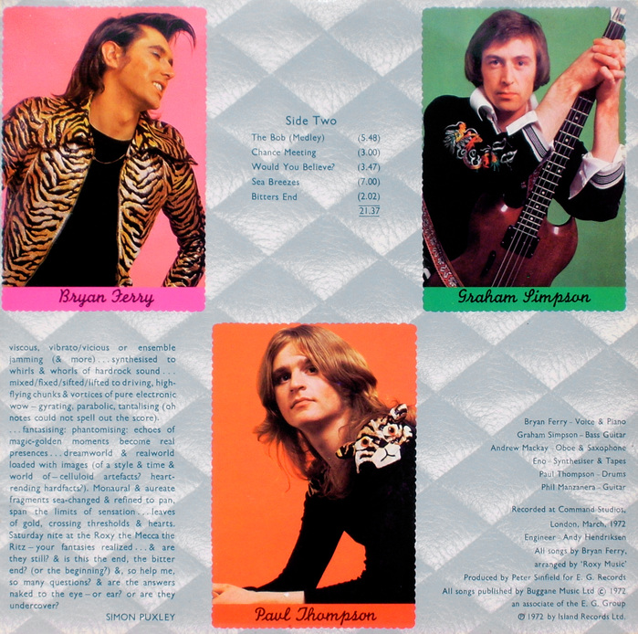 Roxy Music – “Virginia Plain” / “Pyjamarama” German single cover 3