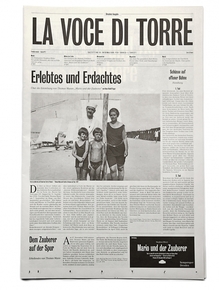 <cite>La voce di Torre</cite>: programme for the play <cite>Mario und der Zauberer</cite>