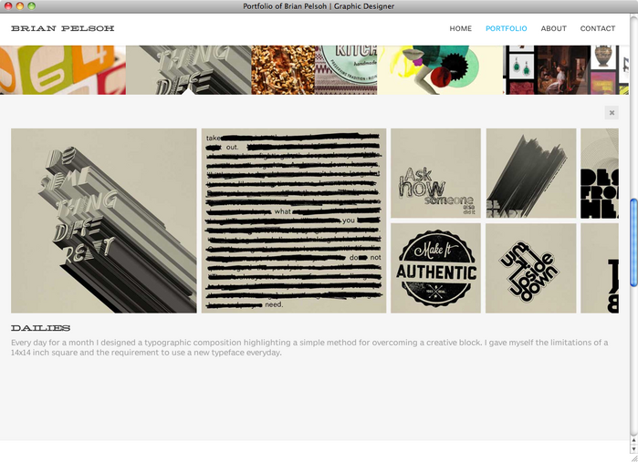 Brian Pelsoh website 4