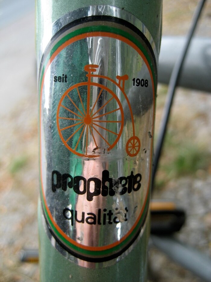 Prophete bicycle decal