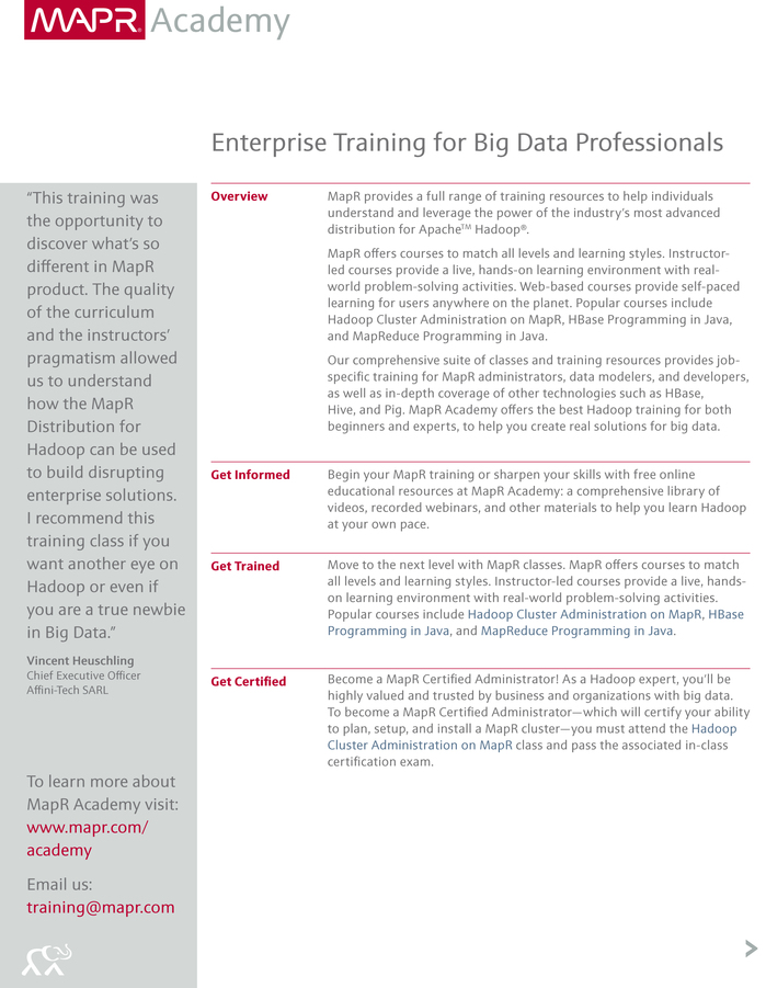 MapR Technologies 6