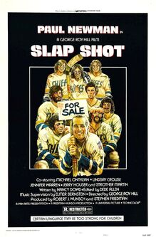 <cite>Slap Shot</cite> poster and lobby cards