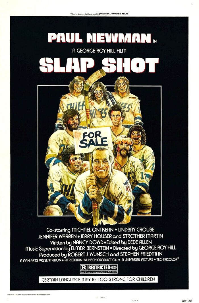 Slap Shot poster and lobby cards 1