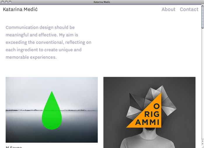 Katarina Medić website 1