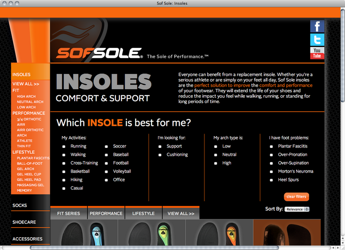 Sof Sole website 2