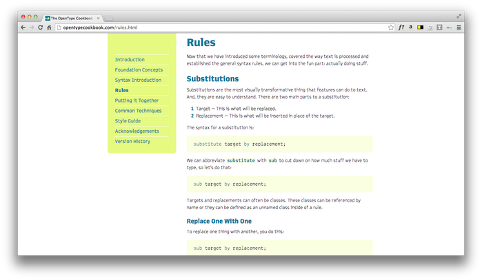 The Unofficial OpenType Cookbook 4