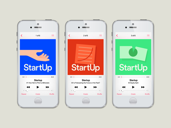 StartUp podcast logo and website 4