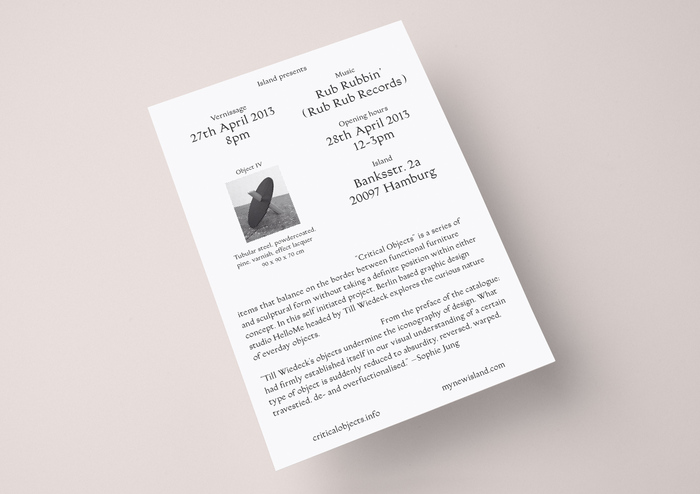 Exhibition invitation (back)
