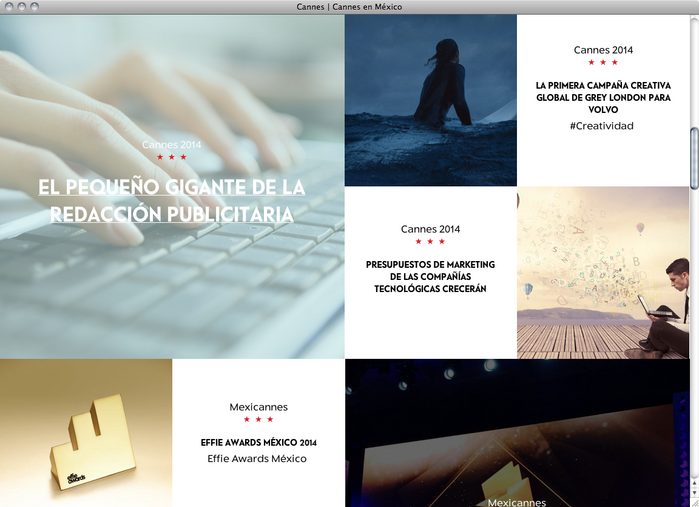 Cannes en México website 2