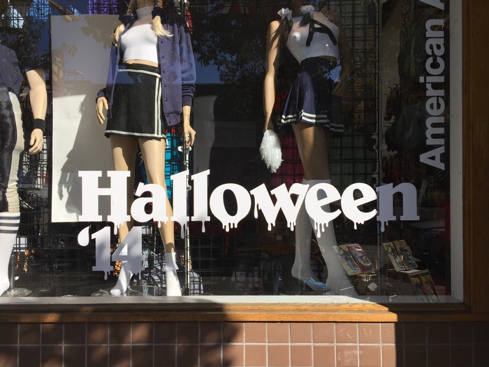 American Apparel: Halloween window display