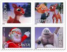 <cite>Rudolph the Red-Nosed Reindeer</cite> postage stamps