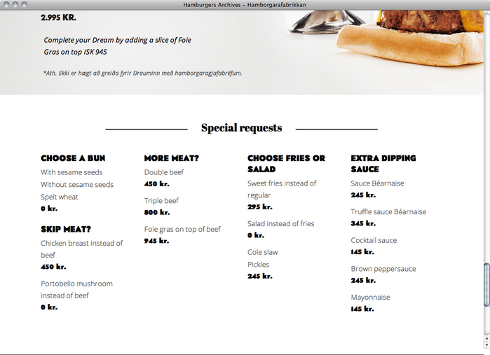 Hamborgarafabrikkan website 5