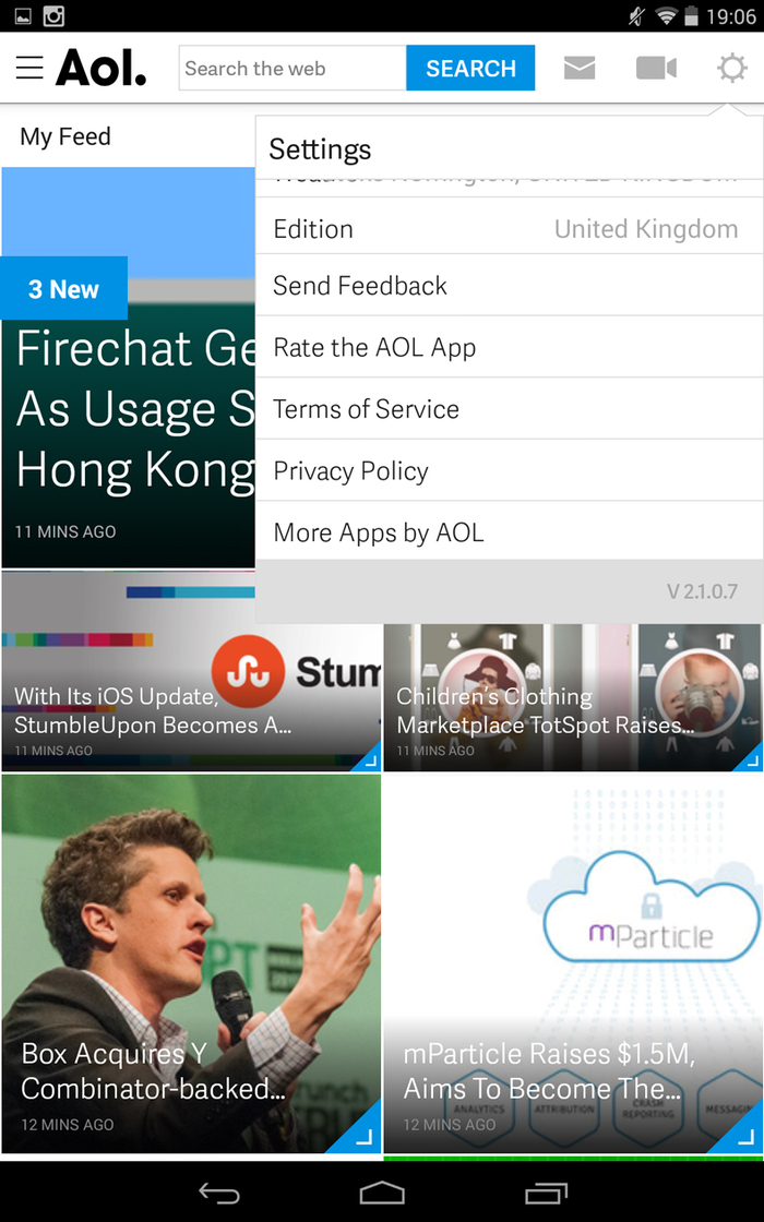 Aol website and app 3