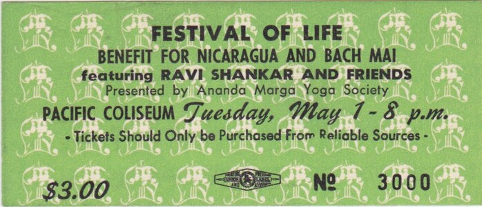 Tuesday: Festival of Life feat. Ravi Shankar and Friends (1973)