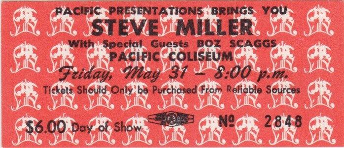 Friday: Steve Miller Band (1974)