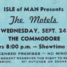 <cite>The Commodore</cite> tickets <cite>The Commodore</cite> tickets