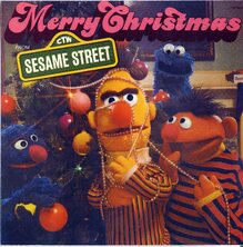 <cite>Merry Christmas from Sesame Street</cite> album art