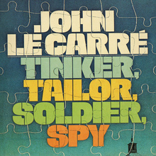 <cite>Tinker, Tailor, Soldier, Spy</cite> by John Le Carré (Bantam Books, 1975)