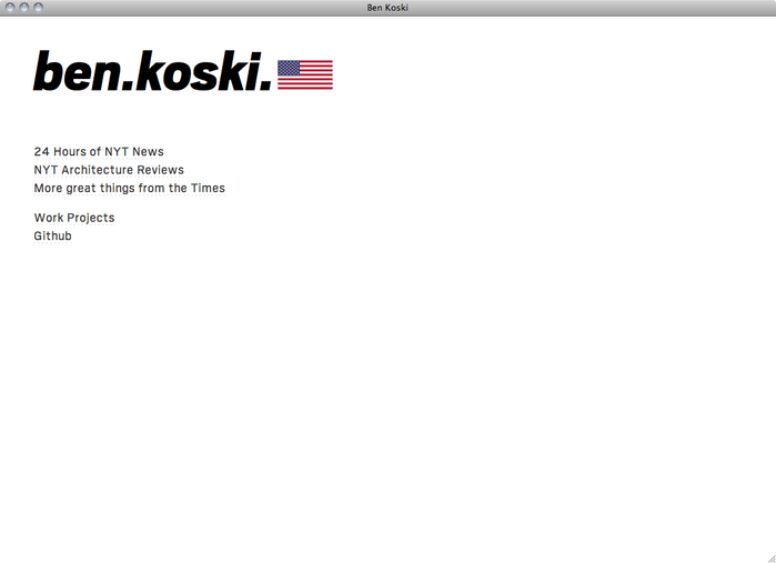 Ben Koski website 1