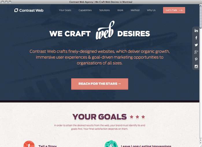 Contrast Web website 1