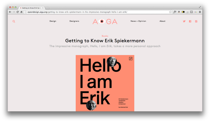 Eye On Design: AIGA Blog 5