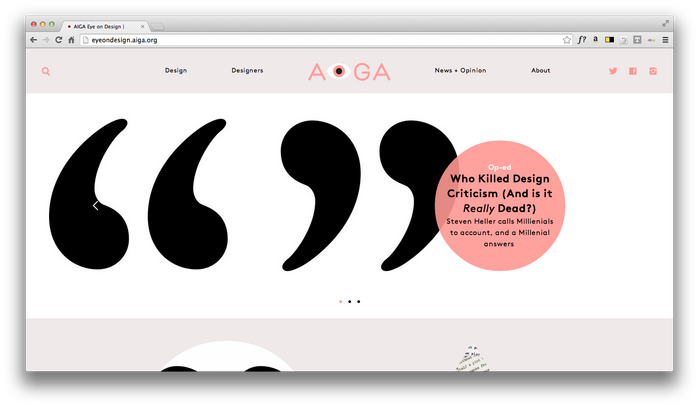 Eye On Design: AIGA Blog 11