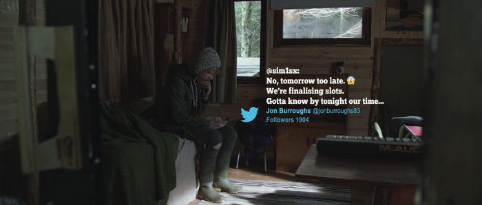 Twitter and blogging intertitles.