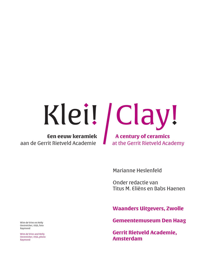 Klei! / Clay! exhibition and catalog 2