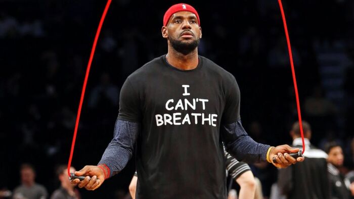 “I Can’t Breathe” NBA player protest shirts 2