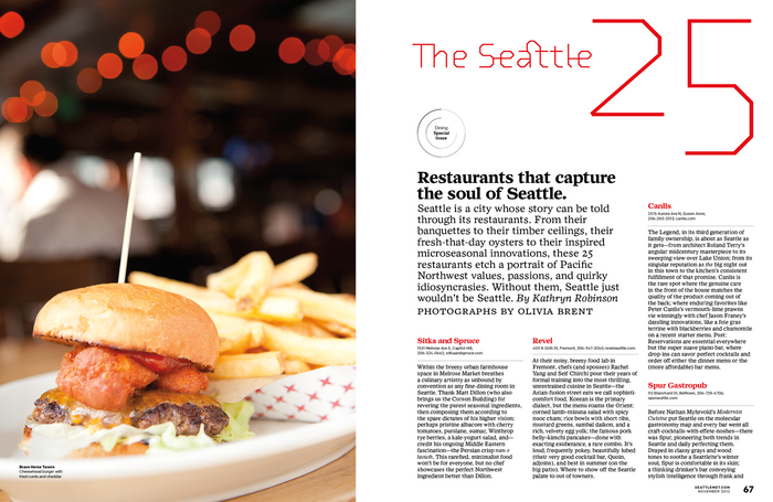 Seattle Met “The 2012 Best Restaurants” 4