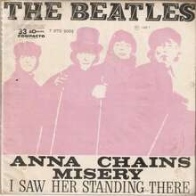 The Beatles – “Anna / “Chains” / “Misery” / “I<span> Saw Her Standing There”</span> Brazilian and Peruvian EP covers
