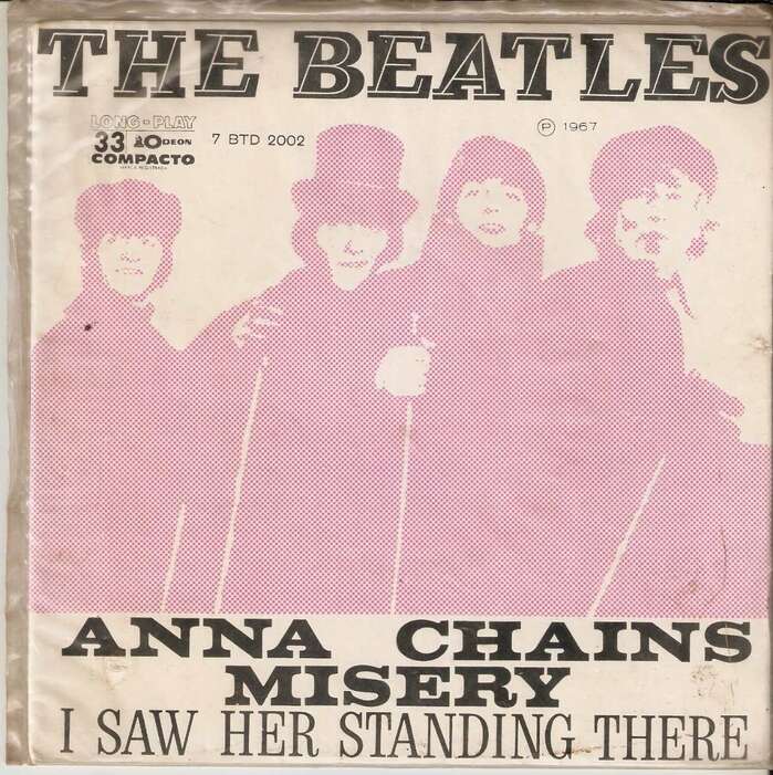The Beatles &ndash; &ldquo;Anna / &ldquo;Chains&rdquo; / &ldquo;Misery&rdquo; / &ldquo;I Saw Her Standing There&rdquo; Brazilian and Peruvian EP covers 1