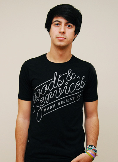Make Believe clothing: Goods & Services t-shirt 1
