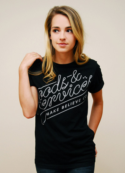 Make Believe clothing: Goods & Services t-shirt 2