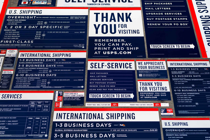 USPS sign &amp; identity redesigns (2013) 2