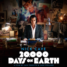 <cite>20,000 Days on Earth</cite> poster and promo goods