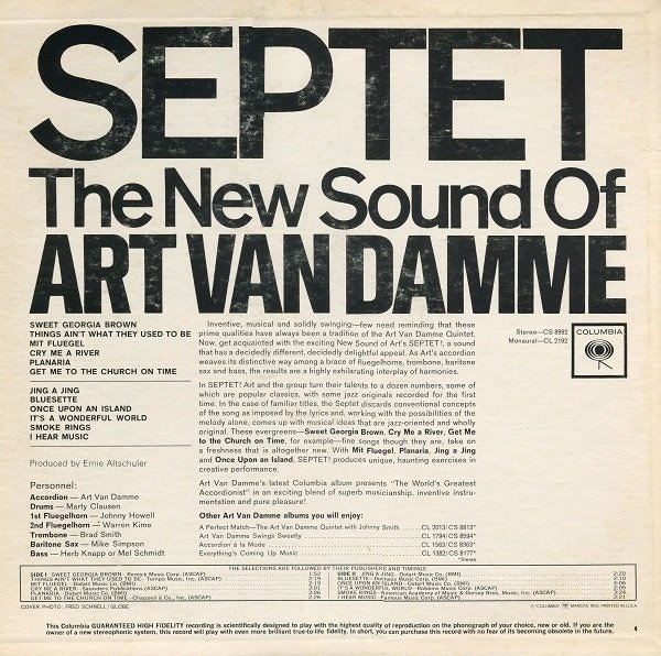 Septet: The New Sound of Art Van Damme 2