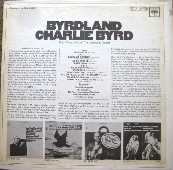 Charlie Byrd – Byrdland album art 2