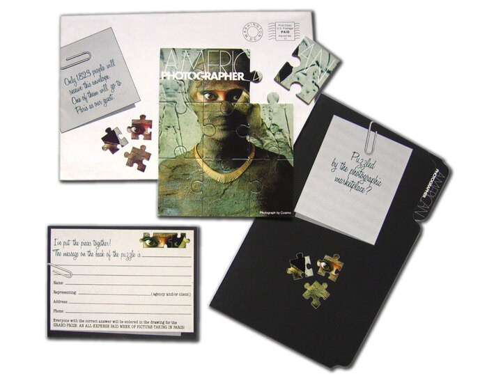 Promotional items for American Photographer.
