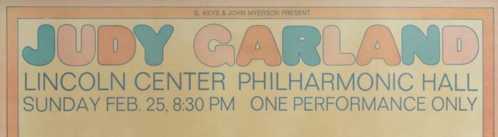 Judy Garland at Lincoln Center, Feb 25, 1968 3