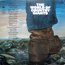 Various Artists – <cite>The World of Country Giants </cite>album art