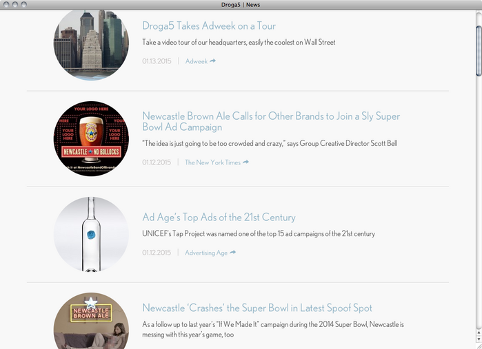 Droga5 website 5