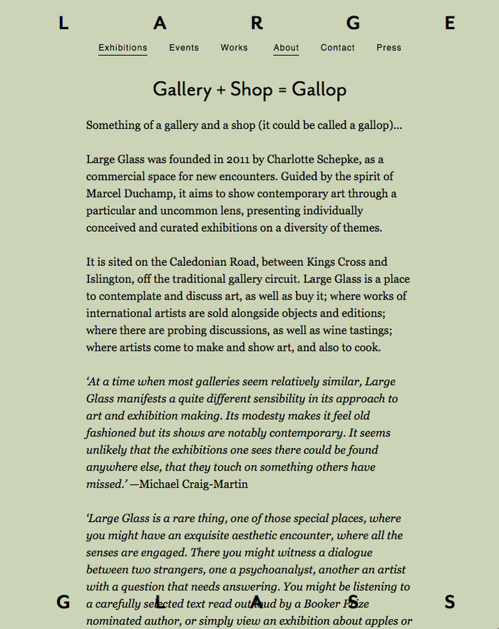 Large Glass Gallery website 5