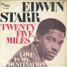 Edwin<span class="nbsp">&nbsp;</span>Starr – “Twenty-Five Miles” / “Love is My Destination” German single cover